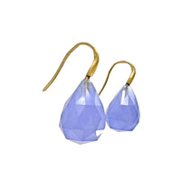 Chalcedony Briolette Drop Earrings