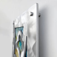 Leaf Currents IV, view of gloat off wall on standoffs