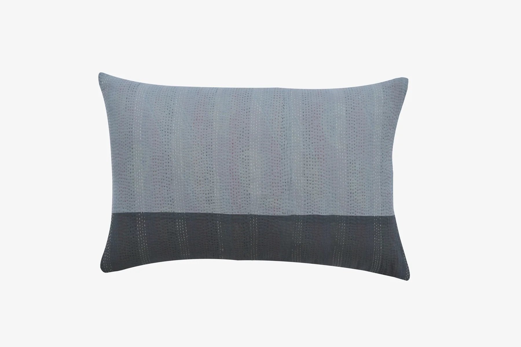 Standard Monotone Ikat Vintage Kantha Pillow