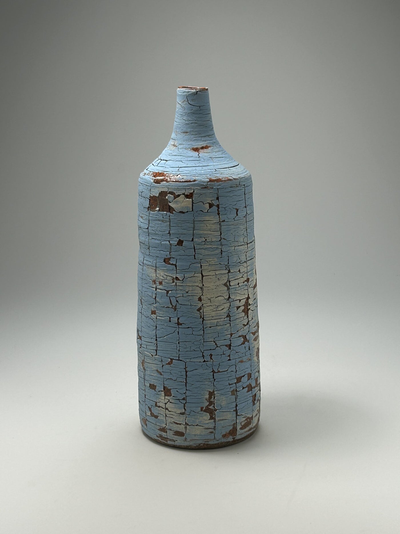 Blue Crackle Bottle