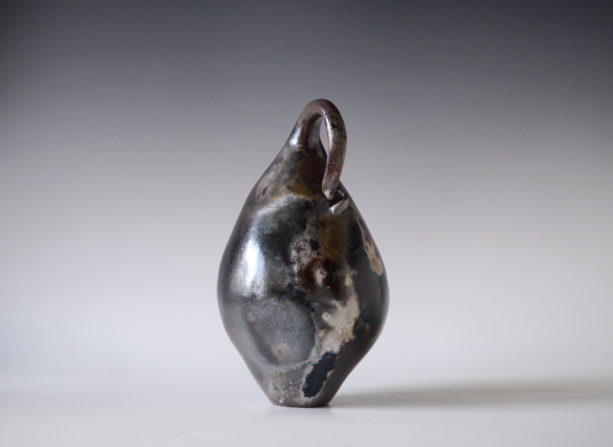 Handmade Pit Raku Vessel