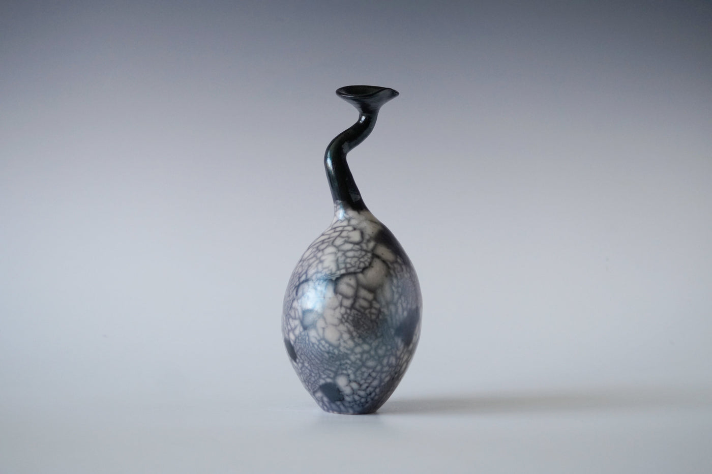 Ceramic Raku Vase, Naked Raku Firing