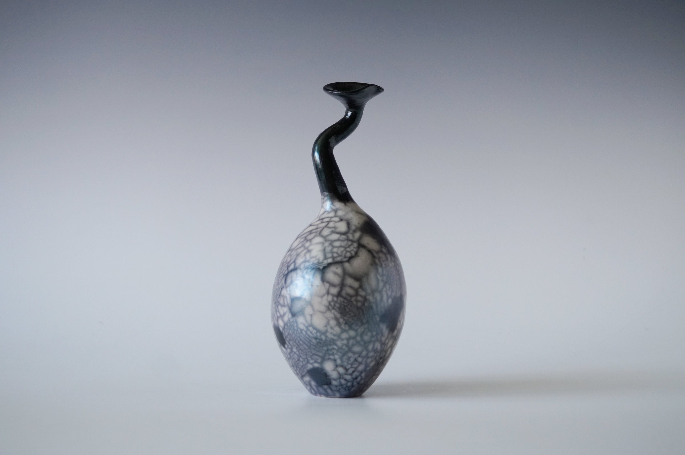 Ceramic Raku Vase, Naked Raku Firing
