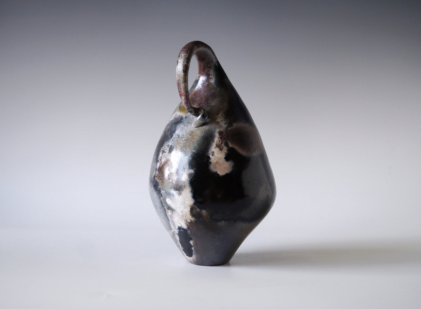 Handmade Pit Raku Vessel