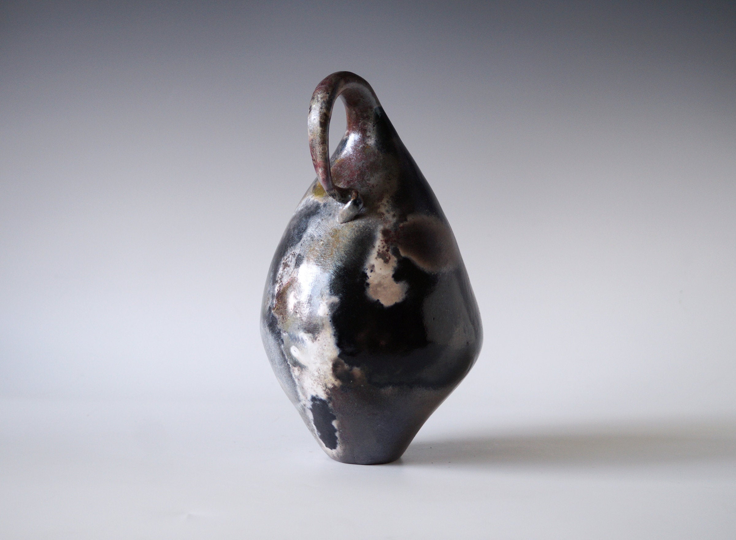 Handmade Pit Raku Vessel