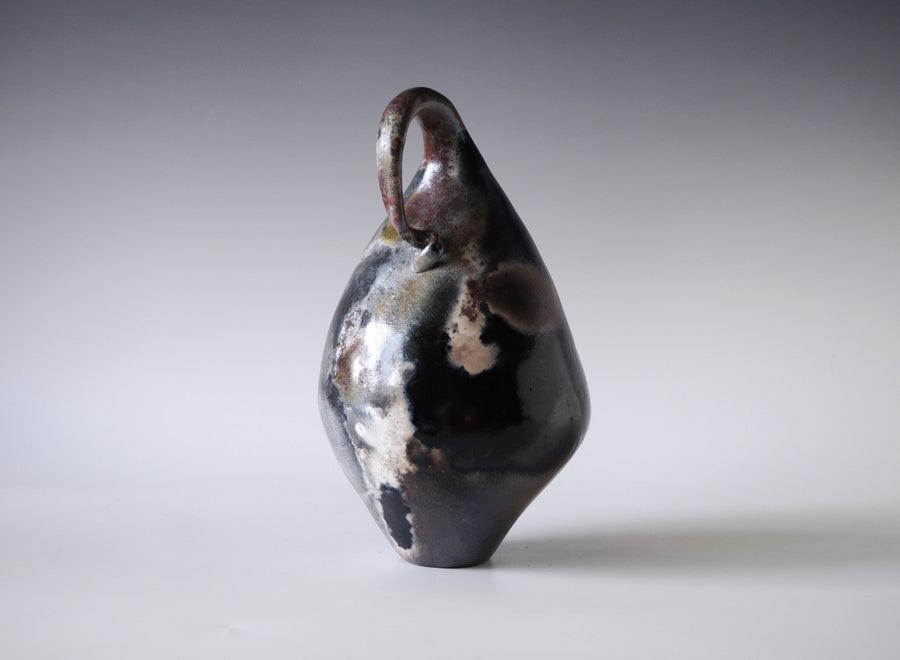 Handmade Pit Raku Vessel
