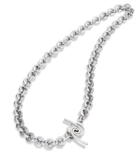 Windswept Toggle with Heavy Chain Necklace