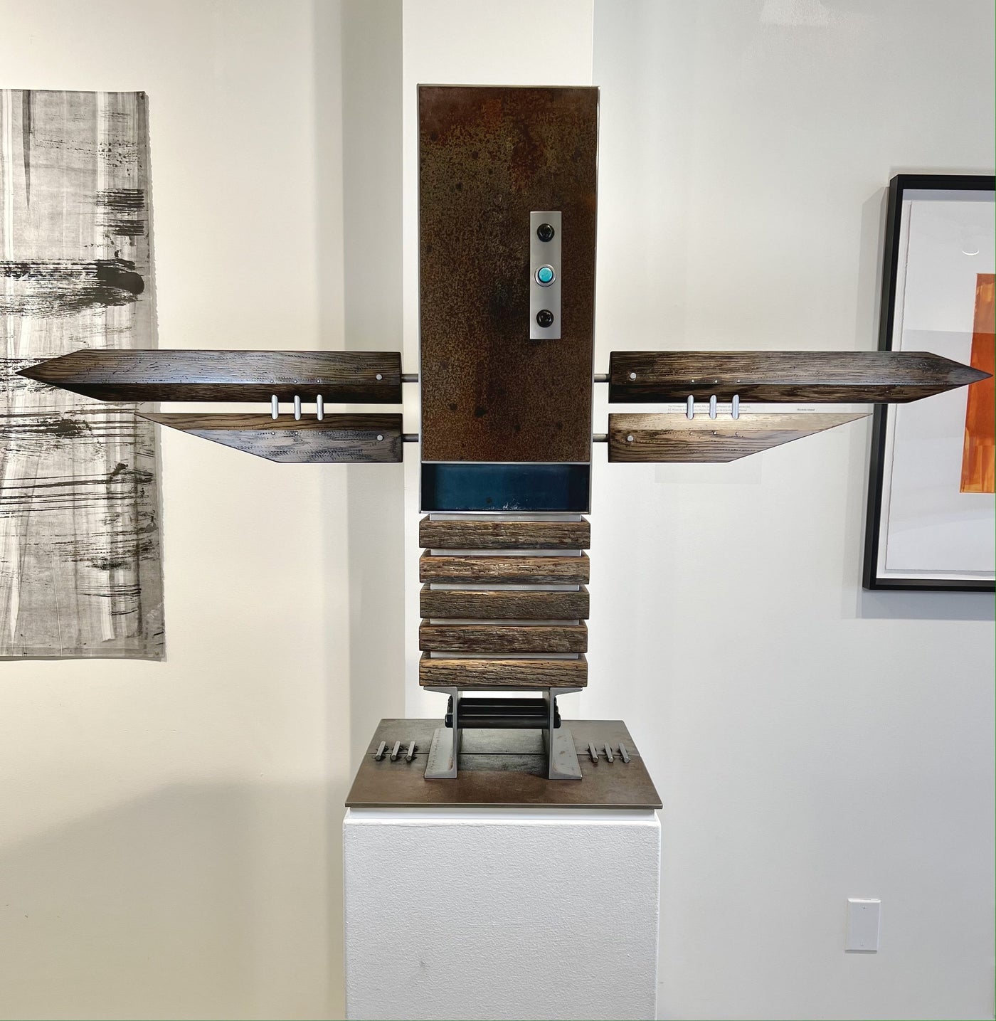 Modern Totem Sculpture