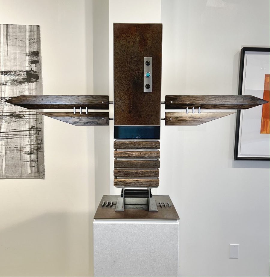 Modern Totem Sculpture
