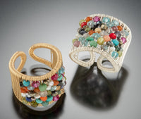 Rainbow Circular Stone Ring