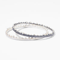 Faceted Rock Edge Bangles