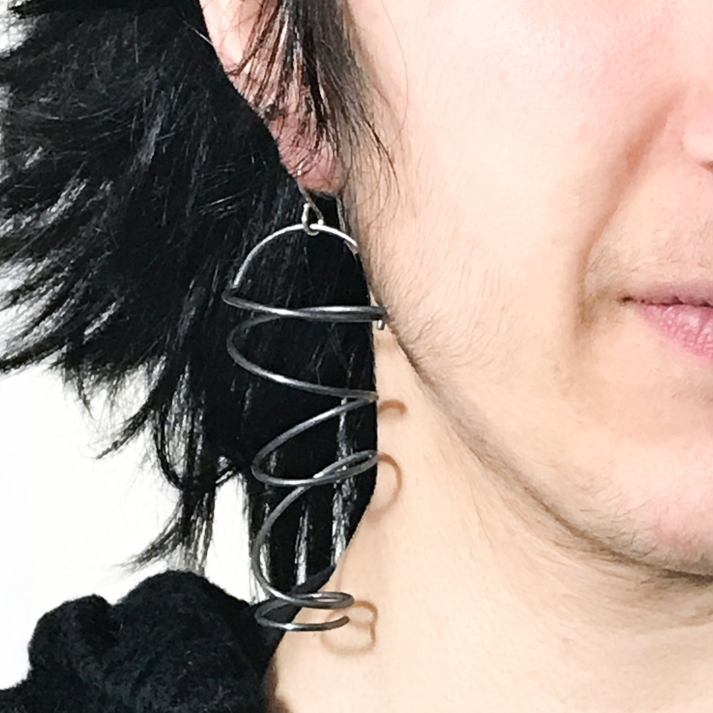Swinging Coil Earrings