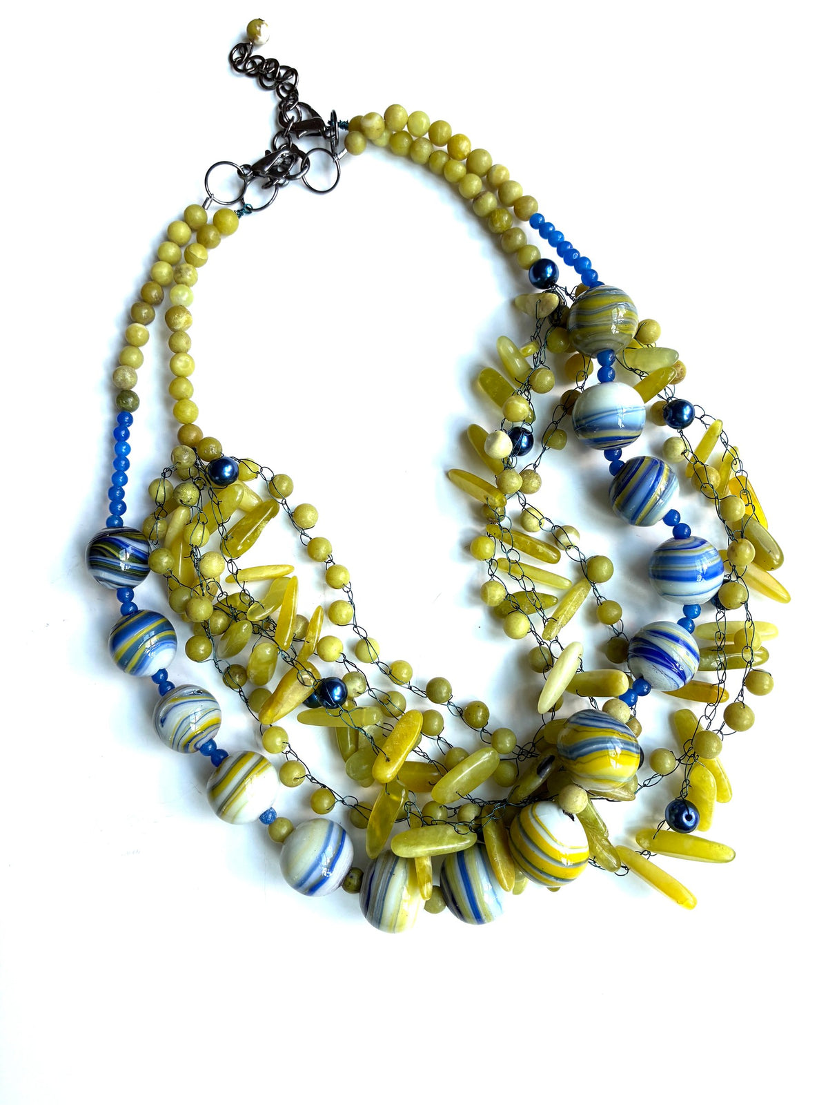 Chartreuse Duo Necklace Set