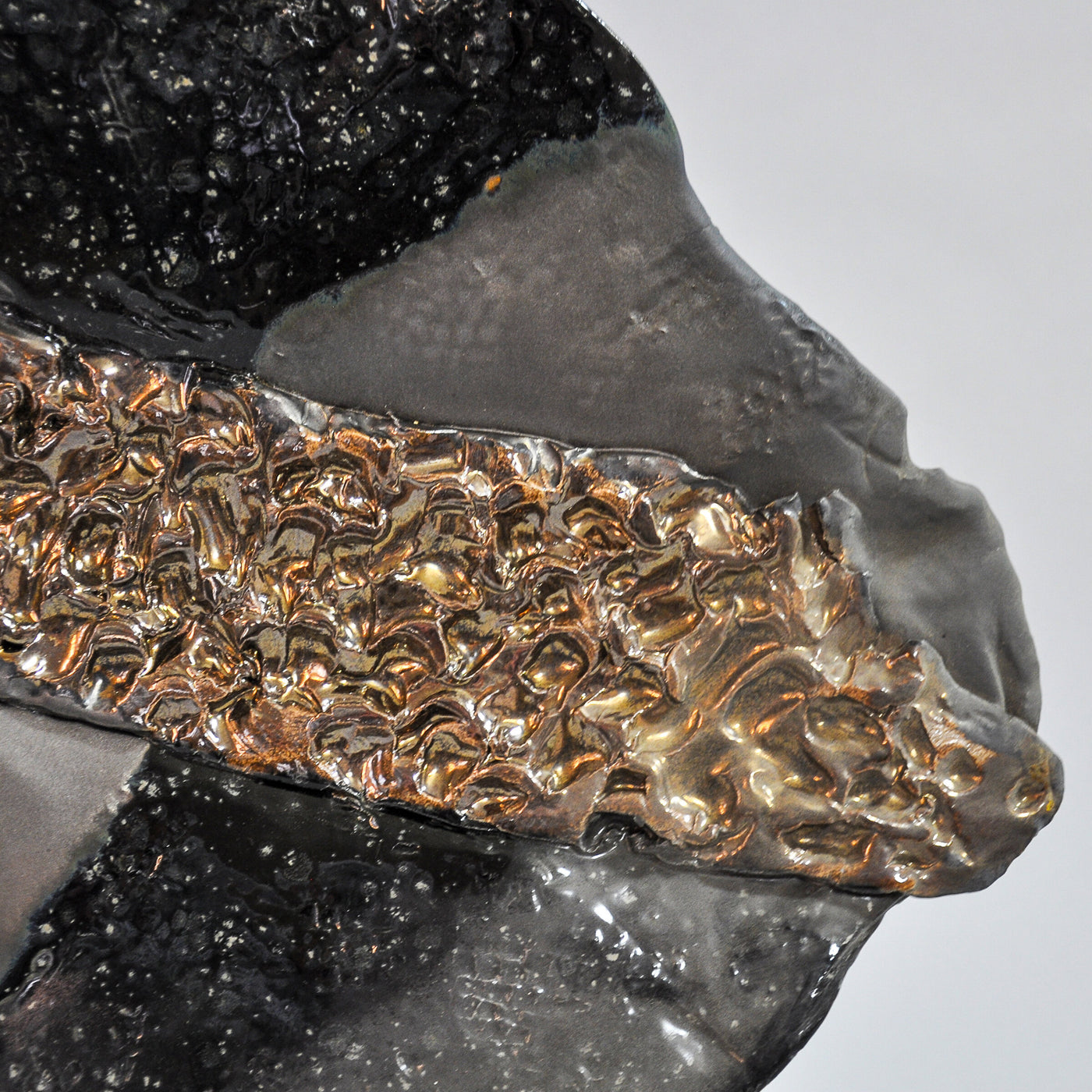 Rectangular Platter with Gold Band