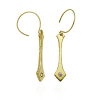 Gold & Diamond Dune Earrings