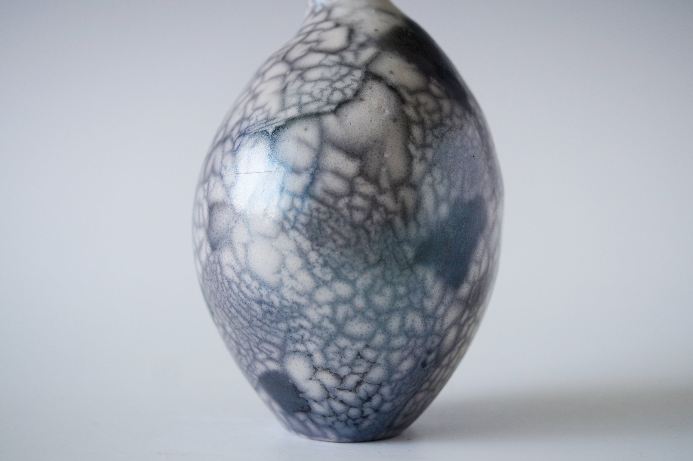Ceramic Raku Vase, Naked Raku Firing