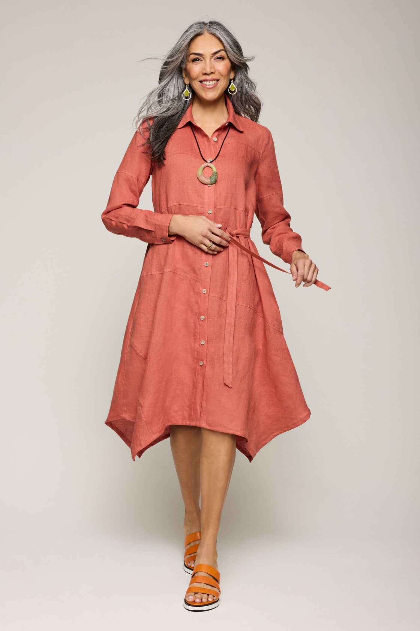 Linen Poetry Shirt Dress · Artful Home