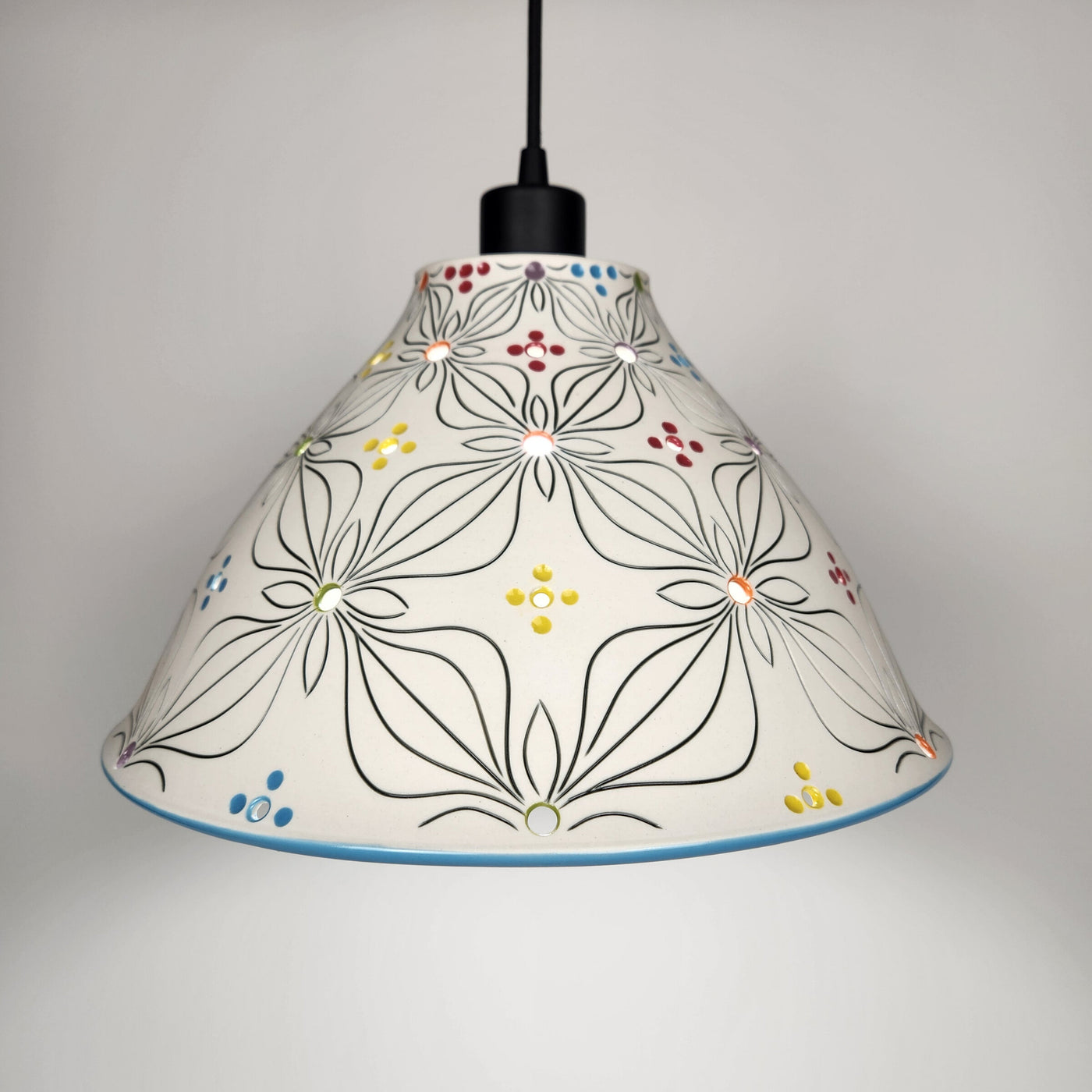 Spring Bloom Porcelain Pendant