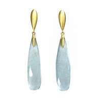 Aquamarine Briolette Earrings