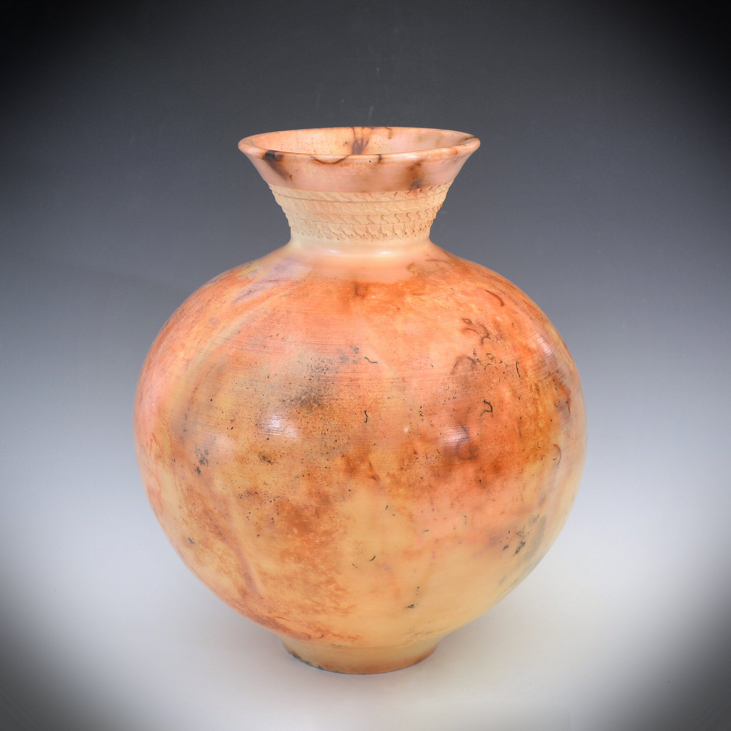 Cuneiform Remnants Saggar-Fired Vase