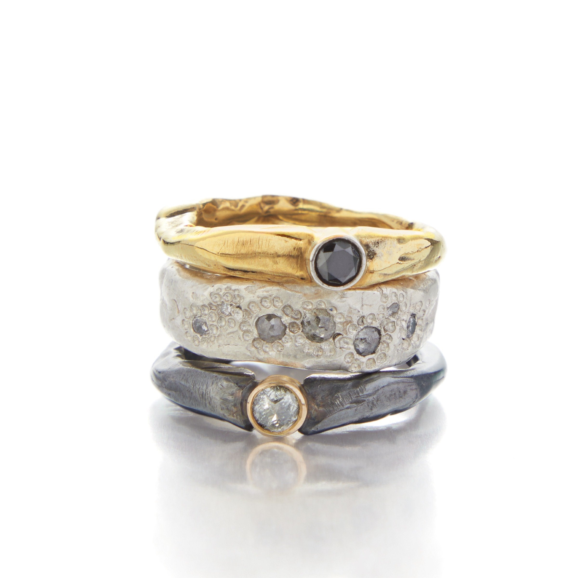 Diamond Stacking Ring Set