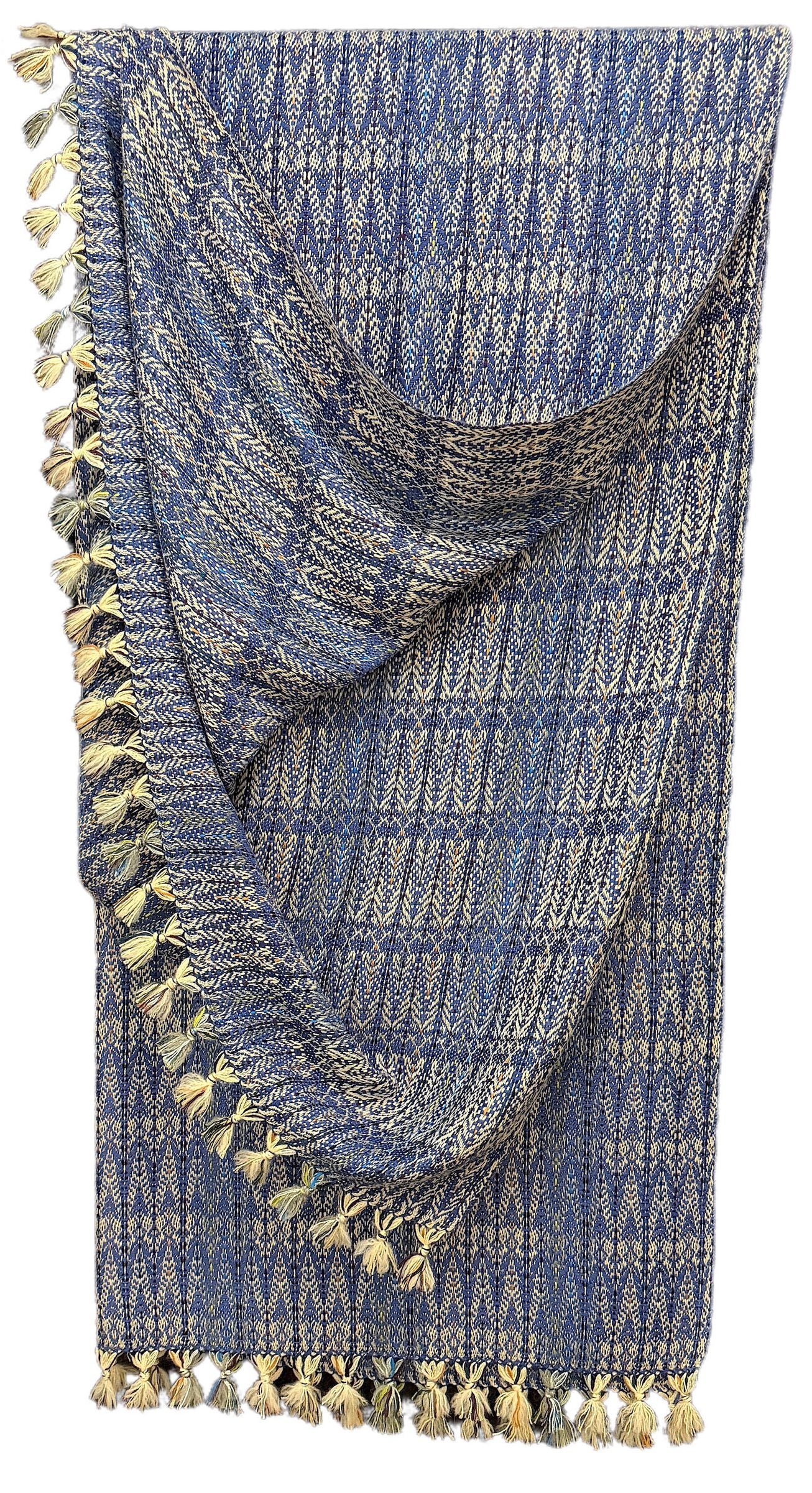 Emperor Blue Handwoven Reversible Throw