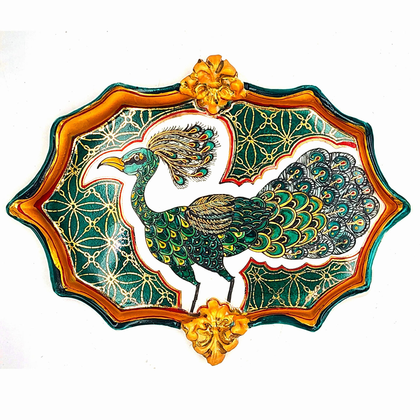 Vintage Peacock Dish
