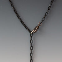 Red Square-Circle Frame Necklace