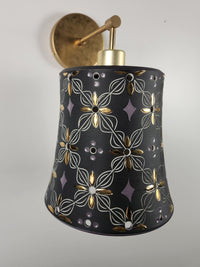 Nocturnal Ornament at Dusk Porcelain Sconce