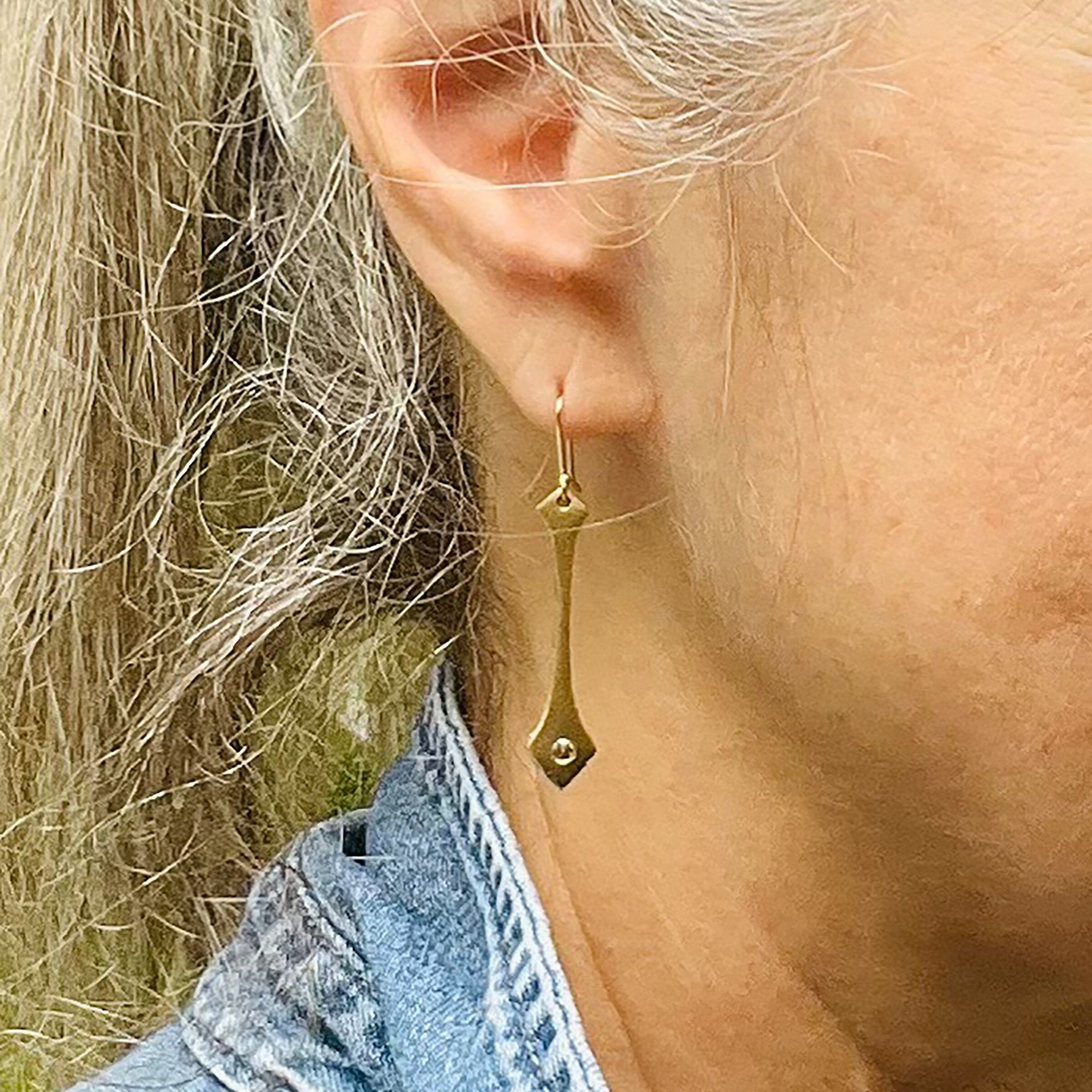 Gold & Diamond Dune Earrings
