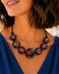 Florence Garden Reversible Silk Necklace