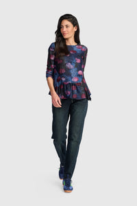 Addison Burnout Flounce Tee