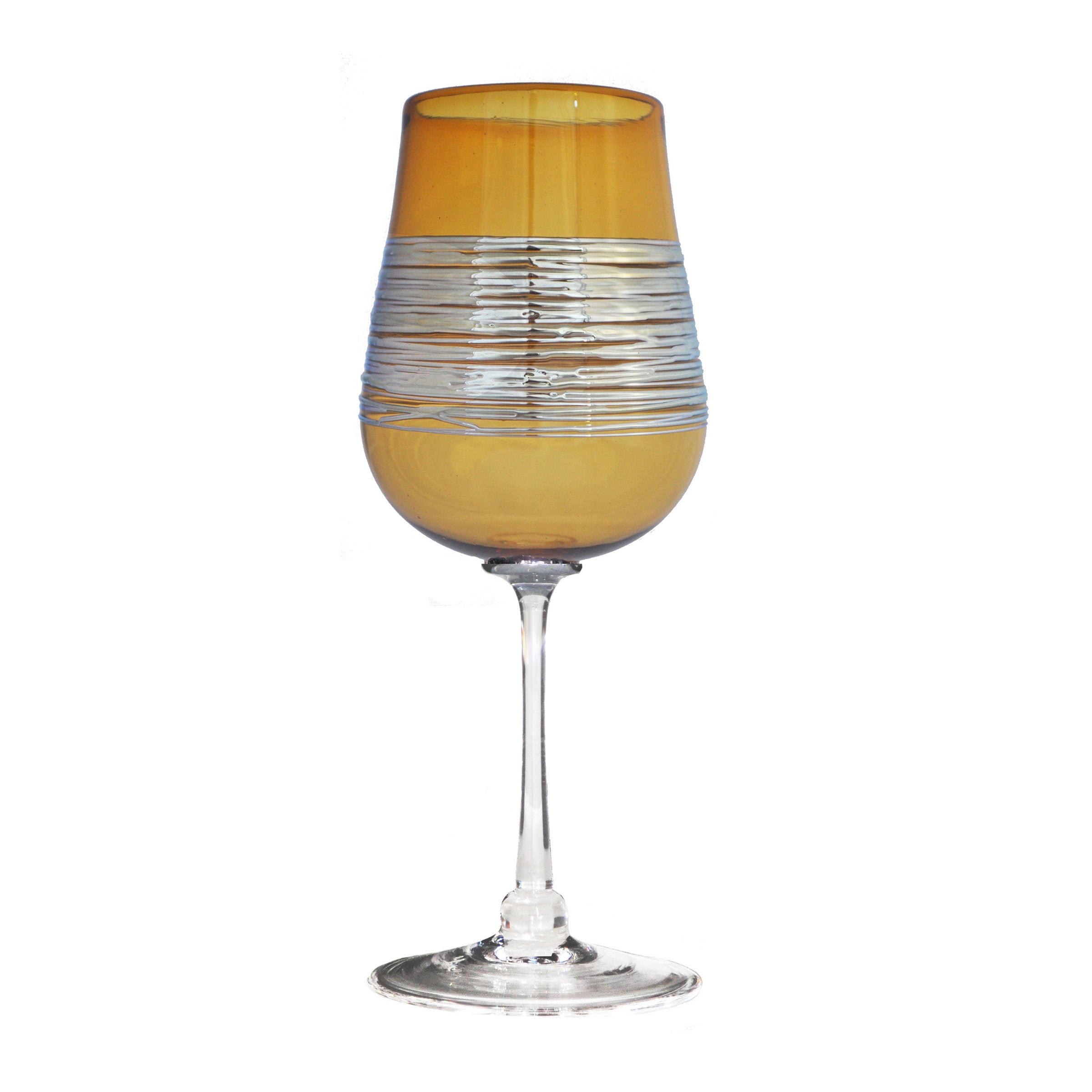 Gold, white wine glass