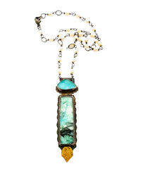 Double Blue Necklace