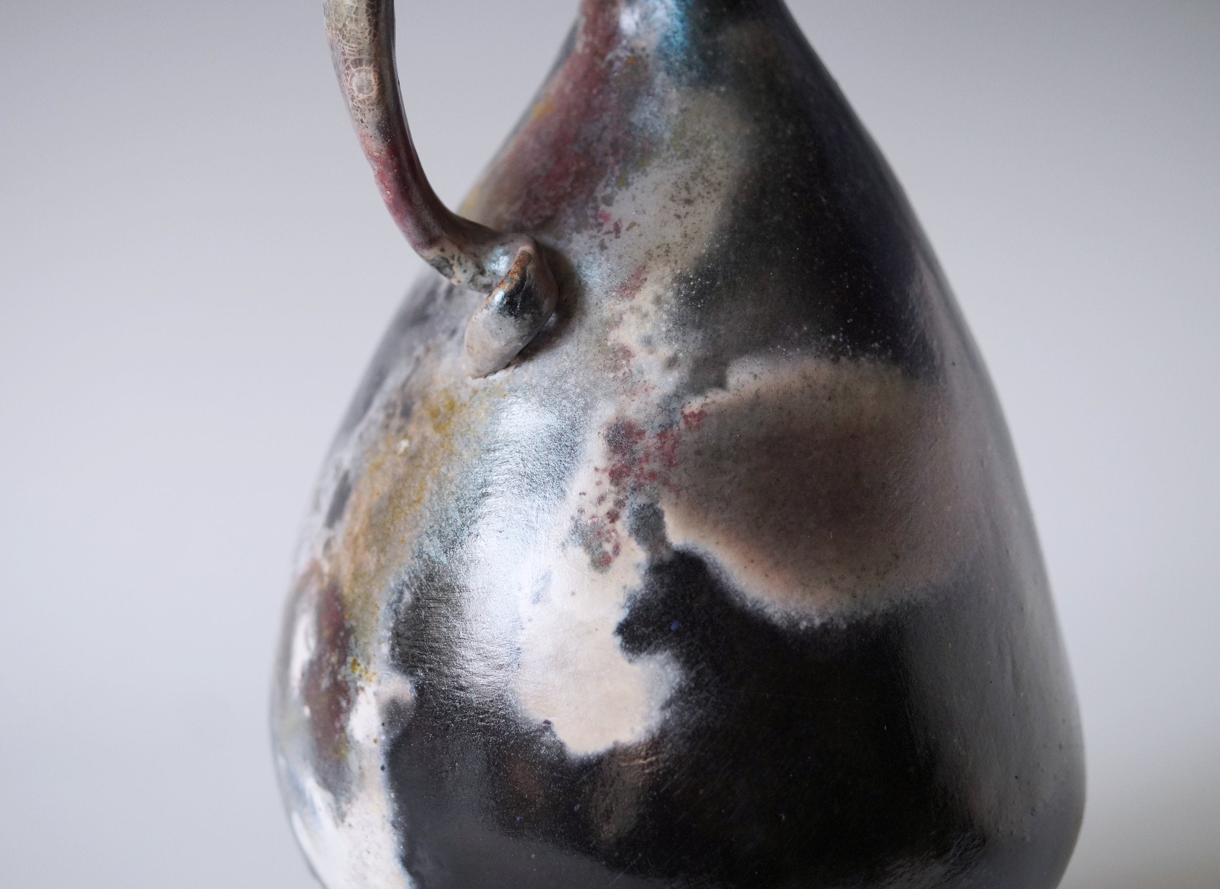 Handmade Pit Raku Vessel