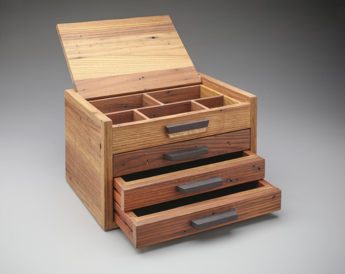 Wormy Chestnut Jewelry Case