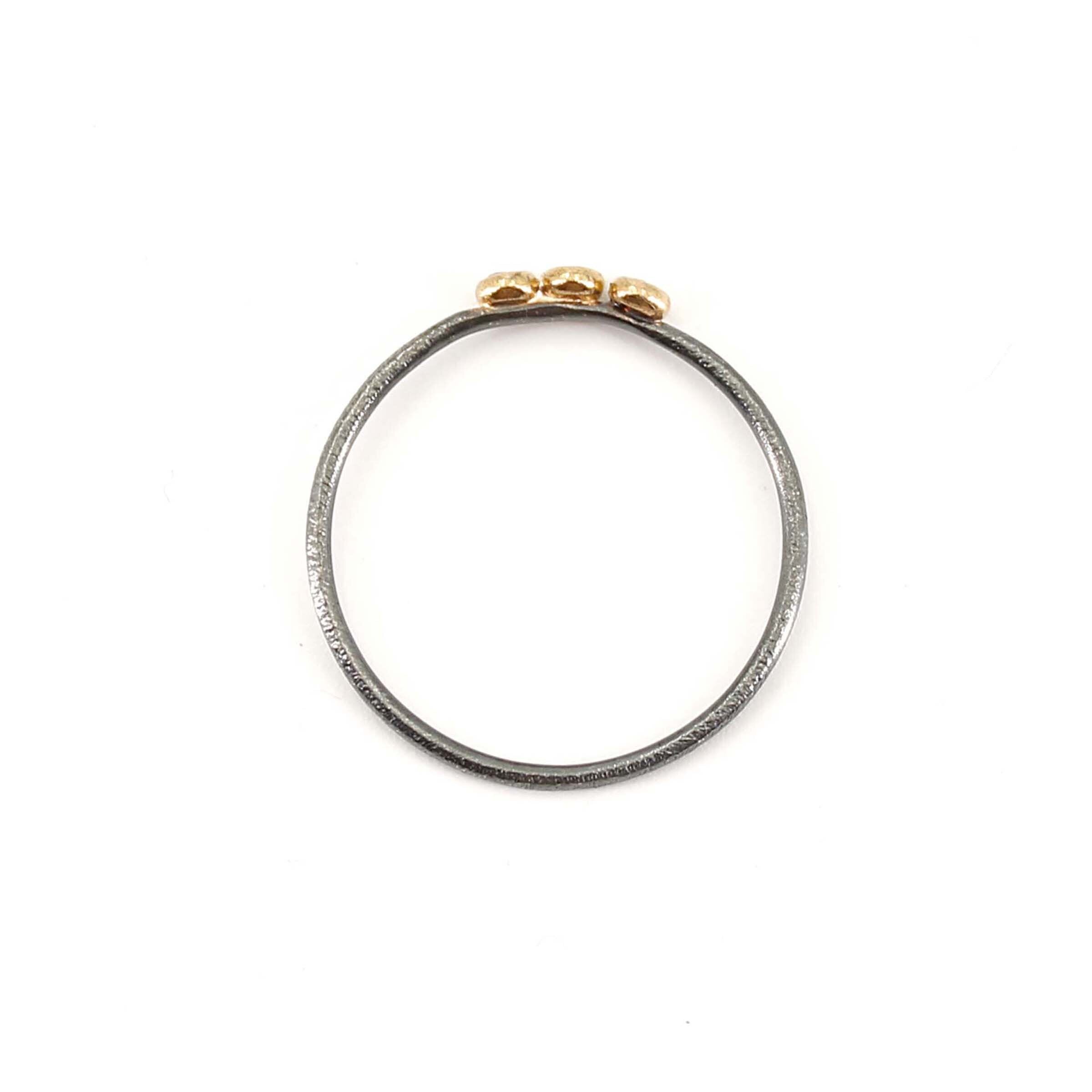 Triple Diamond Stacking Ring
