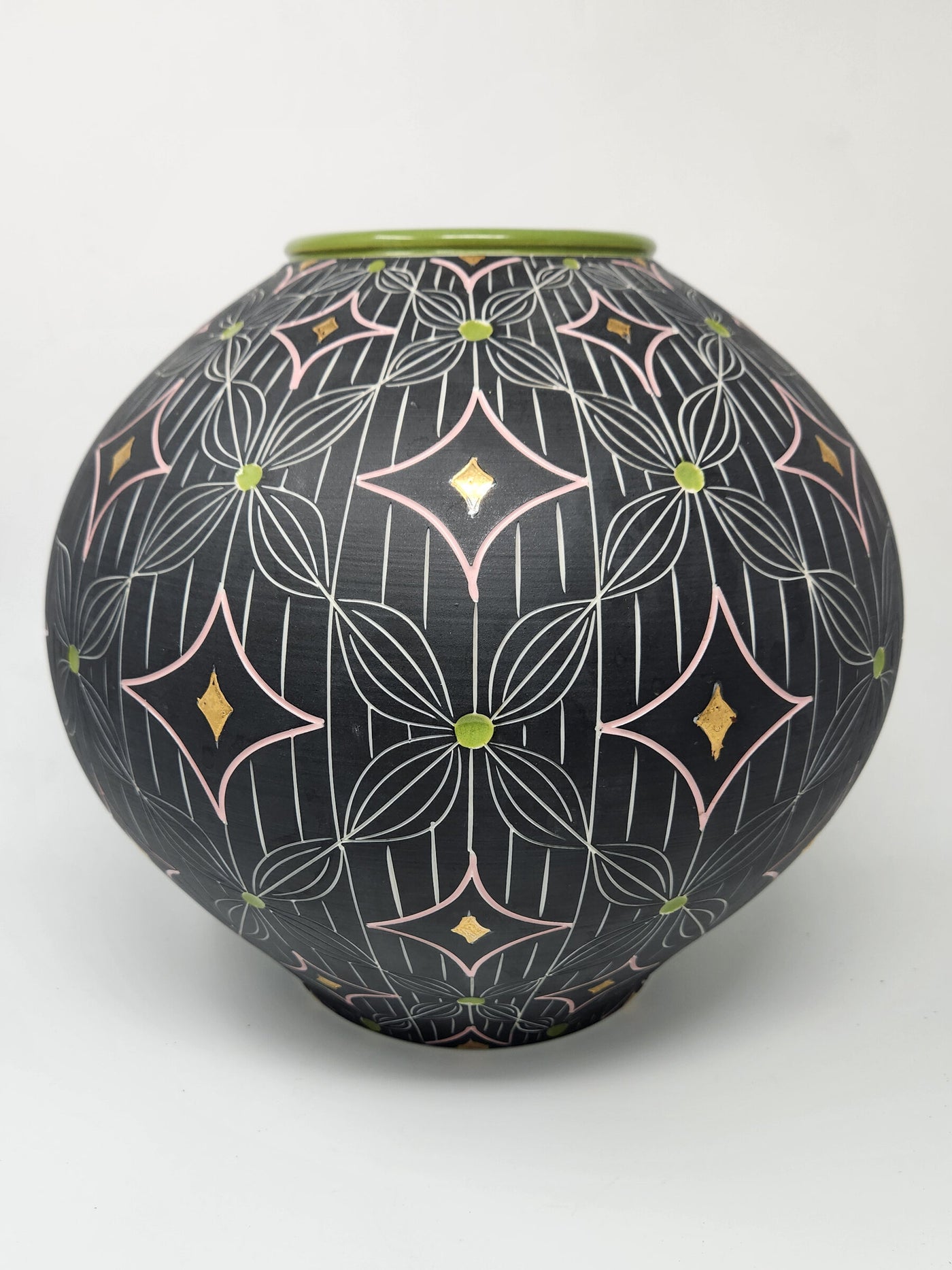 Petal and Line Porcelain Vase