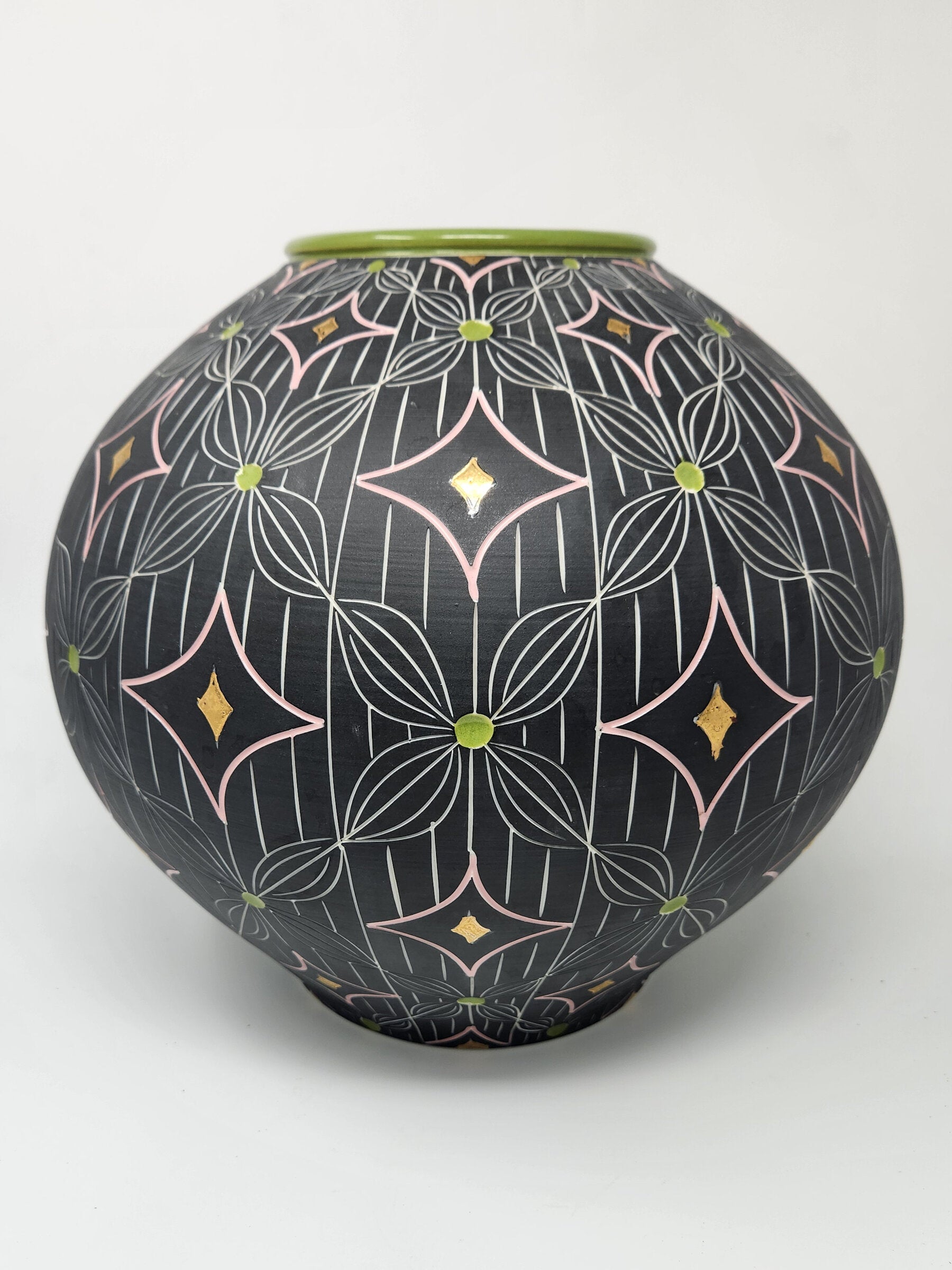 Petal and Line Porcelain Vase