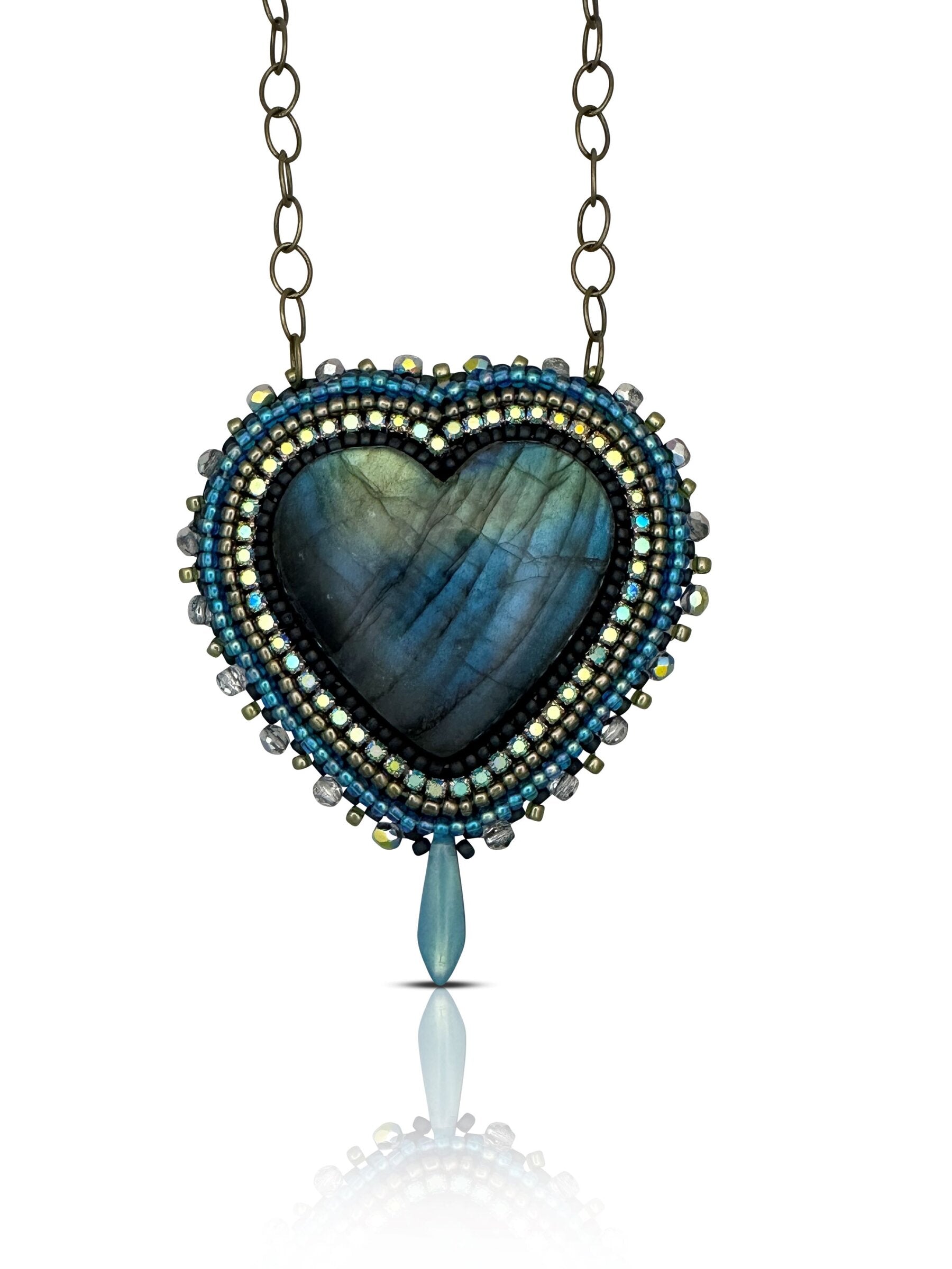 Labradorite Heart Pendant No. 3