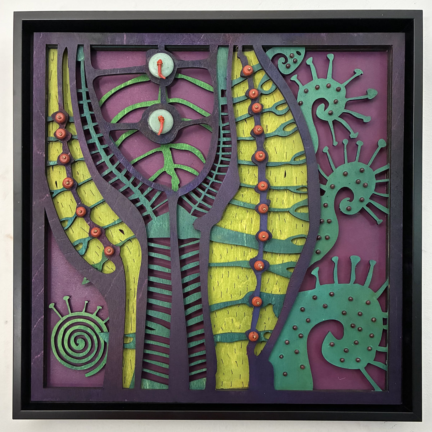 Purple and Green Cactus