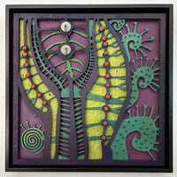 Purple and Green Cactus