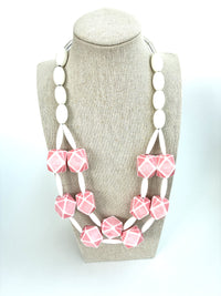 Pink Geometric Necklace
