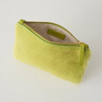 Cowhide Zipper Pouch
