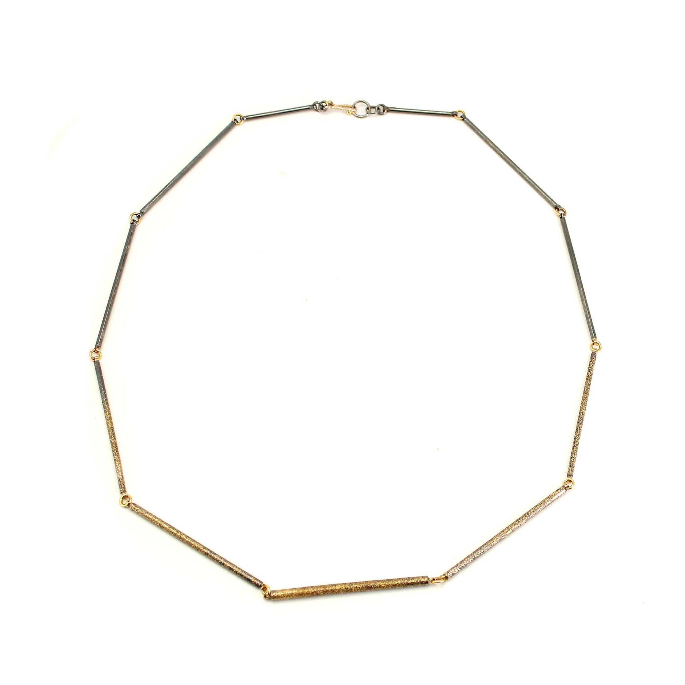 Gold Dust Thin Line Necklace