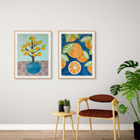 Orange Tree Diptych No. 1