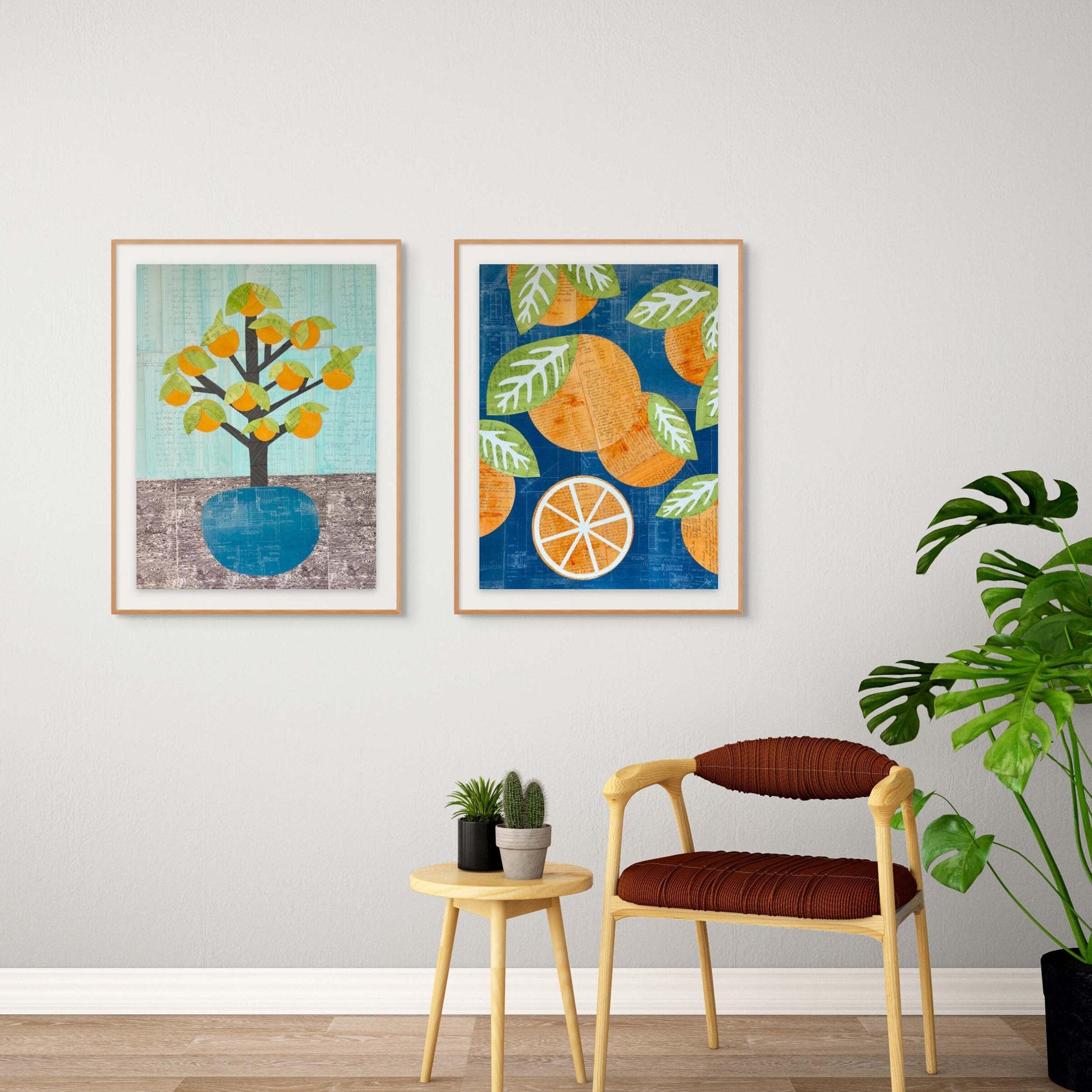 Orange Tree Diptych No. 1