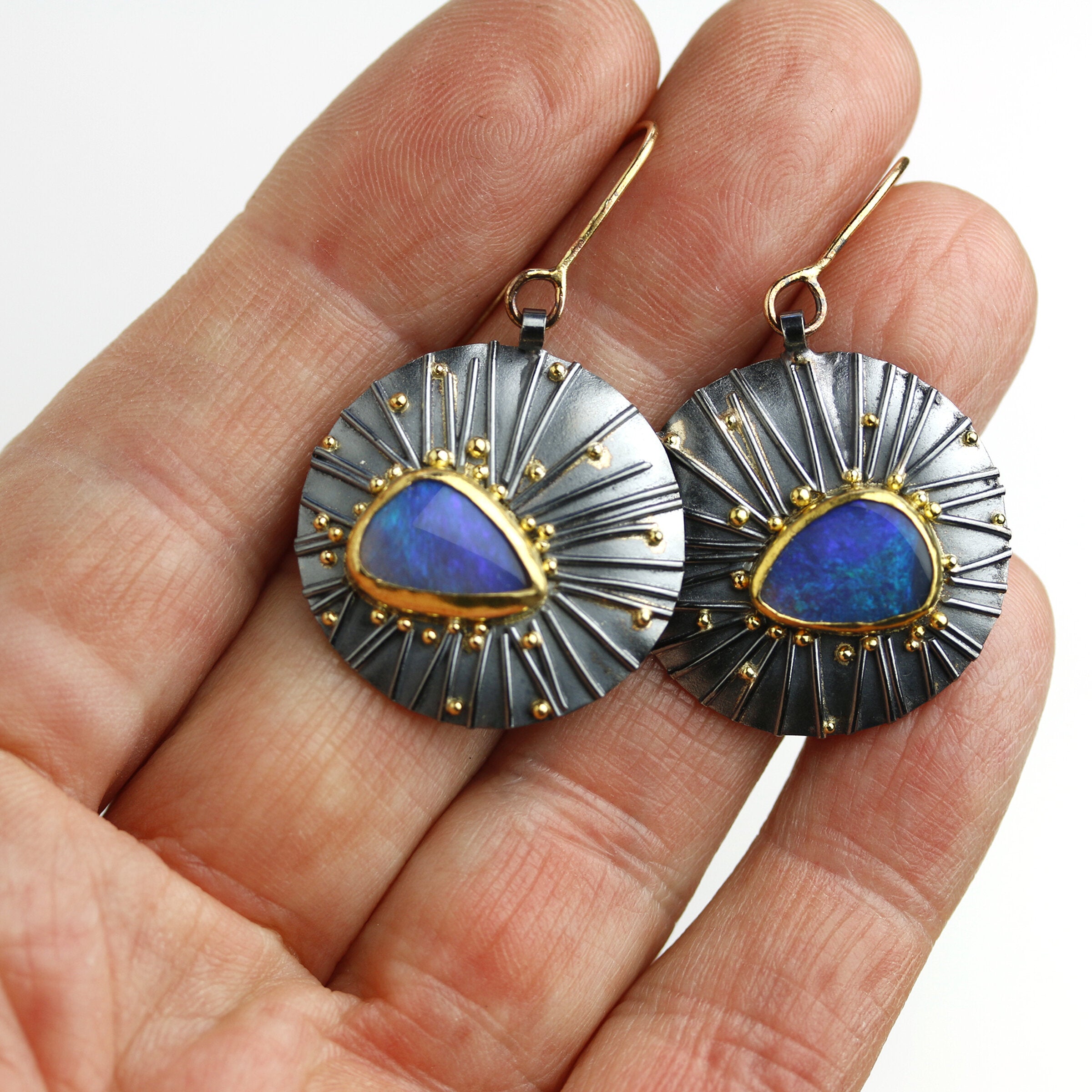 Opal Seeds & Grasses Earrings