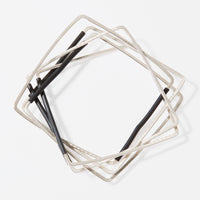 B&W Square Bangles
