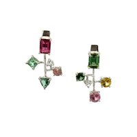 Asymmetrical Tourmaline Earrings